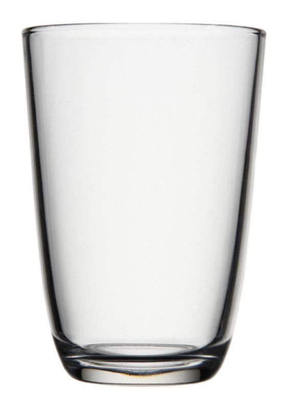 Elegant set of 6 Iris long tumblers (395ml) with a slender design, perfect for cocktails and everyday use, crafted in Italy.