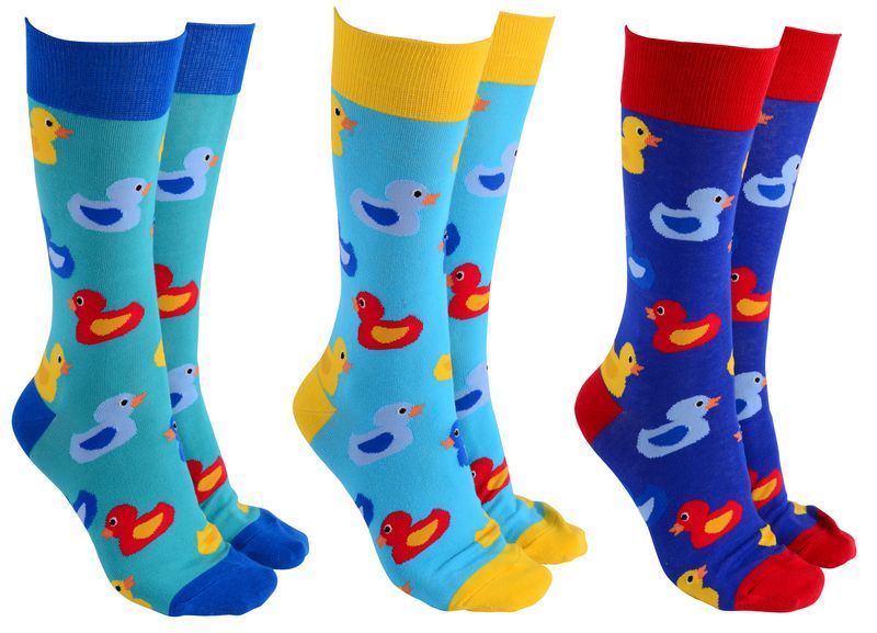 Colorful Sock Society Rubber Duckies set featuring 6 playful pairs, perfect for adding fun and comfort to your sock collection.