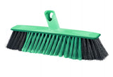 Leifheit Click System Broom Xtra Clean 30cm with X-shaped bristles for effective cleaning on multiple floor surfaces.