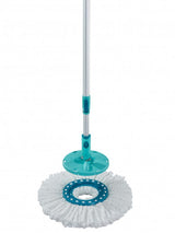 Leifheit Twist Mop Replacement Head in microfiber for efficient cleaning of hardwood, tiles, and laminate surfaces.