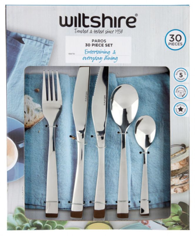 Wiltshire - Paros Cutlery Set - 30piece