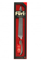 Furi Pro Carving Knife 20cm with ergonomic handle, high carbon stainless steel blade for precision slicing of meats.