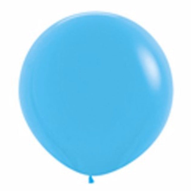 Two large 90cm fashion blue latex balloons, perfect for elevating celebrations with style and elegance.