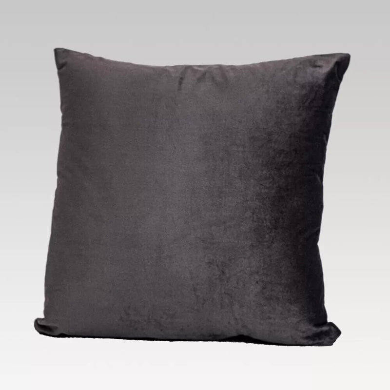 Cushion Cover - Dreamticket Verve Velvet Pewter Square (50cm)