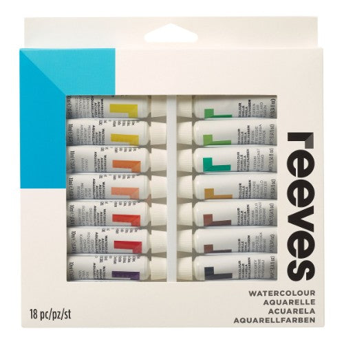 Reeves Water Colour Sets - 18 x 10ml Tubes