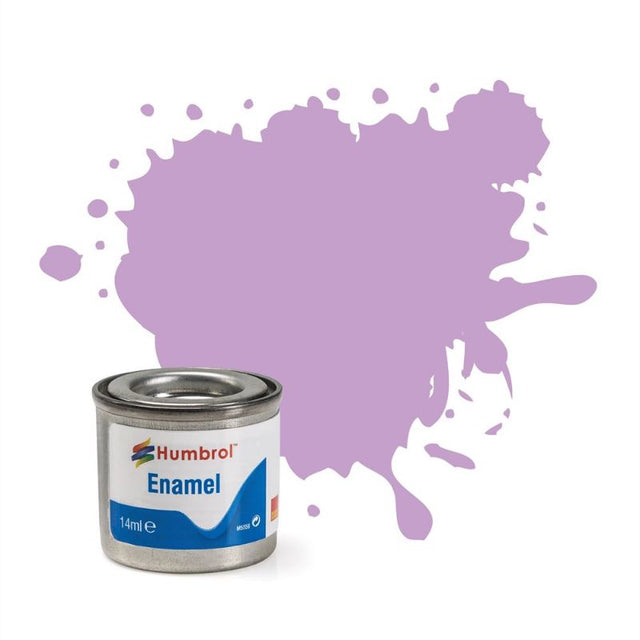 Humbrol Violet Enamel Paint Set of 6, 14ml tins, perfect for vibrant finishes on various surfaces for hobbyists and artists.