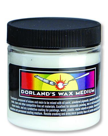 DORLANDS WAX MEDIUM 118.29ml, a versatile cold wax for oil painting, enhances texture and richness in artworks.