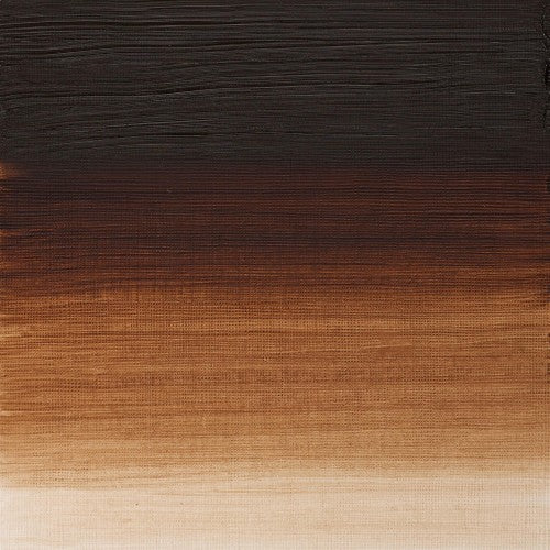 Rich burnt umber oil paint in 37ml tube, featuring high pigmentation and buttery consistency for versatile application.