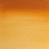 5ml tube of Winsor & Newton Gold Ochre watercolour, showcasing a rich, warm hue ideal for landscapes and abstract art.