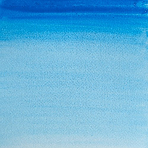 Winsor & Newton 14ml Manganese Blue Hue watercolour tube, vibrant and transparent, perfect for artists and mixed media.