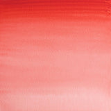 Winsor & Newton Quinacridone Red 5ml tube showcases vibrant, transparent watercolor ideal for mixing and glazing in art.