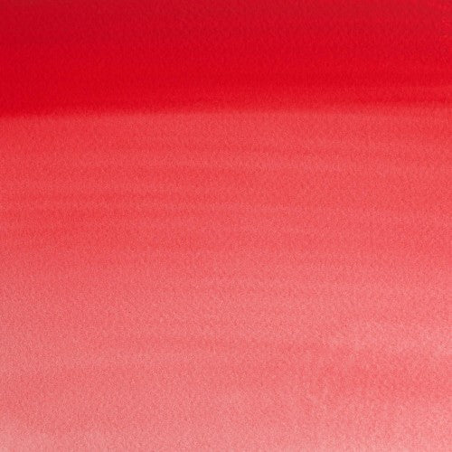 Vibrant Winsor Red watercolor in a 5ml tube, ideal for artists seeking brightness, transparency, and permanence in their work.