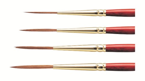 Winsor & Newton Series 303 Size 0 calligraphy brush featuring pure sable and synthetic fibers for precision and control.