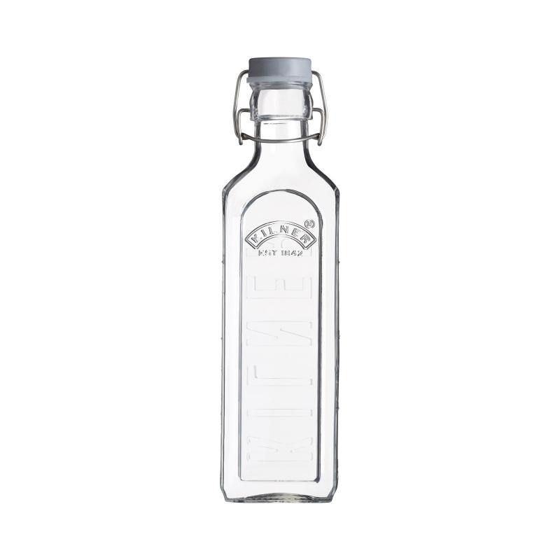 Kilner 600ml Clip Top Bottle: stylish glass design with airtight seal, ideal for juices, oils, and sauces.