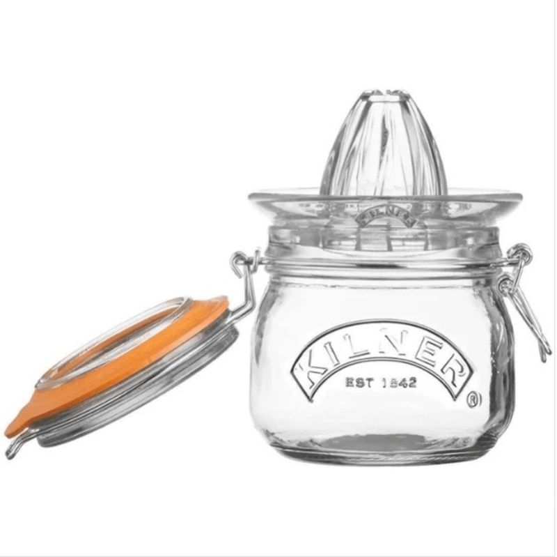 Kilner Storage Jar With Juicer Lid Clear Glass