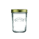 Kilner Wide Mouth Preserve Jar: 350ml clear glass with a vacuum seal lid, perfect for jams, pickles, and gifting homemade treats.