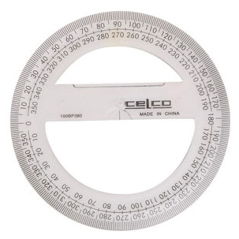 Celco Protractor 10cm 360deg