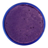 Vibrant purple face paint in a 18ml pot, safe for sensitive skin, ideal for parties and creative designs.