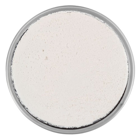 White sparkle face paint in a 18ml pot, perfect for vibrant and safe face art at parties and events.