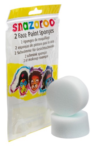 High-density Snazaroo sponges for smooth face painting application; perfect for artists, festivals, and vibrant body art.