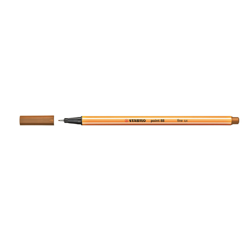 Stabilo Point 88 Fineliner Dark Ochre -10 units