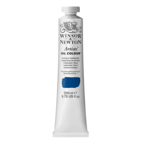 WINSOR & NEWTON 200ml Aliz Crimson oil paint with vibrant pigmentation and buttery consistency for professional artists.