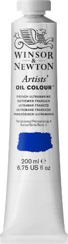 Winsor & Newton Titanium White oil paint tube, 200ml, showcasing high pigmentation and buttery consistency for vibrant artwork.