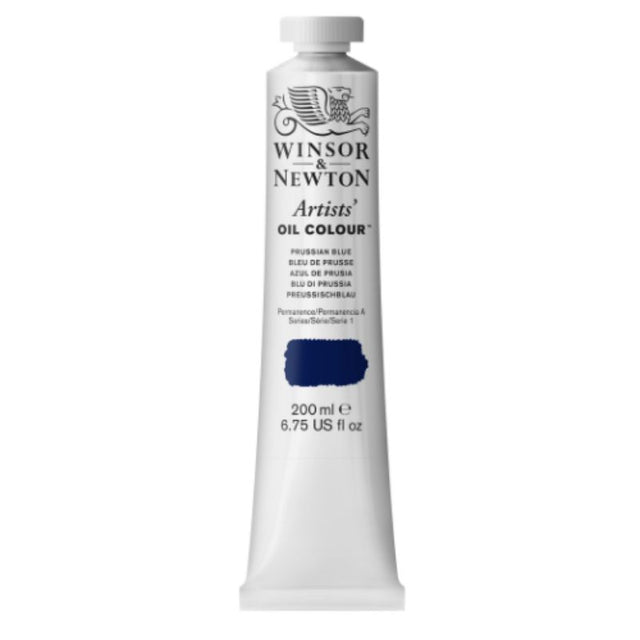 WINSOR & NEWTON Phthalo Turquoise 526 S1 oil paint in 200ml, known for its vibrant color and buttery consistency.