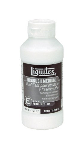 Liquitex Air Brush Medium 237ml bottle for creating smooth, vibrant, and detailed acrylic artwork with airbrush techniques.