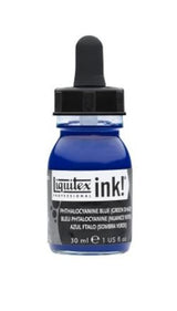 Liquitex Acrylic Inks - Phthalocyanine Blue Green Shade 316 30ml