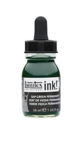 Liquitex Acrylic Inks - Sap Green Permanent 315 30ml