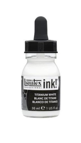 Liquitex Acrylic Inks - Titanium White 432 30ml