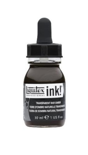 Liquitex Acrylic Inks - Transparent Raw Umber 333 30ml