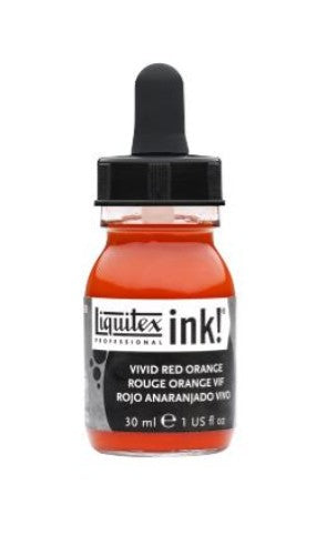 Liquitex Acrylic Inks - Vivid Red Orange 620 30ml