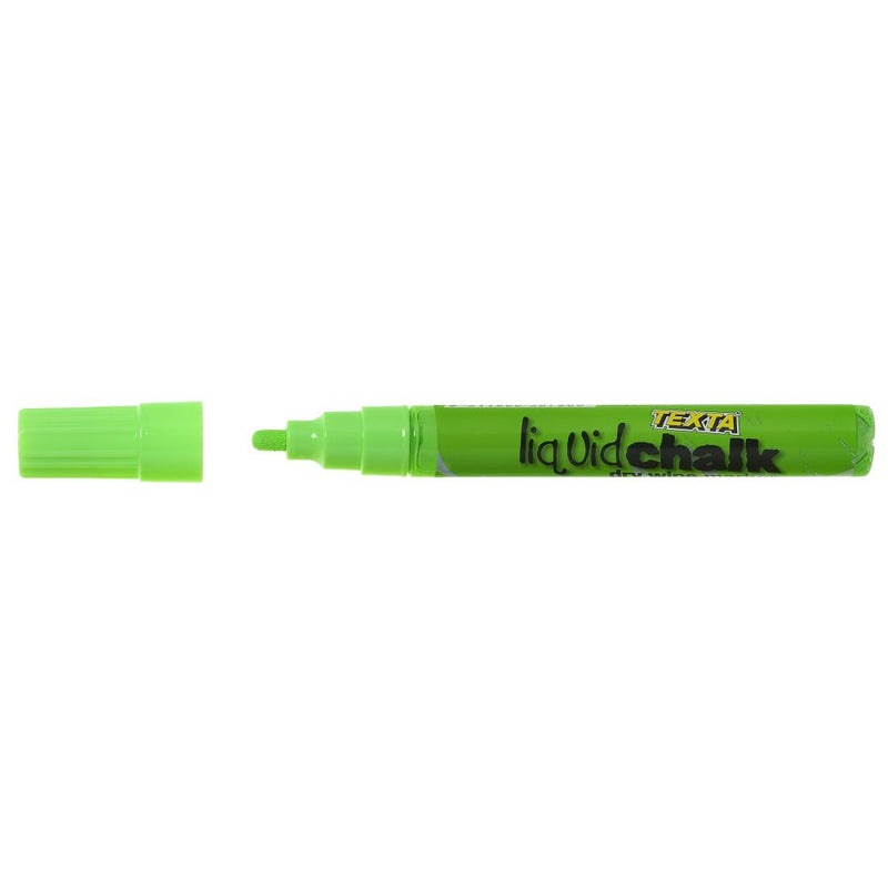 Texta Liquid Chalk Marker Bullet Dry Wipe Green