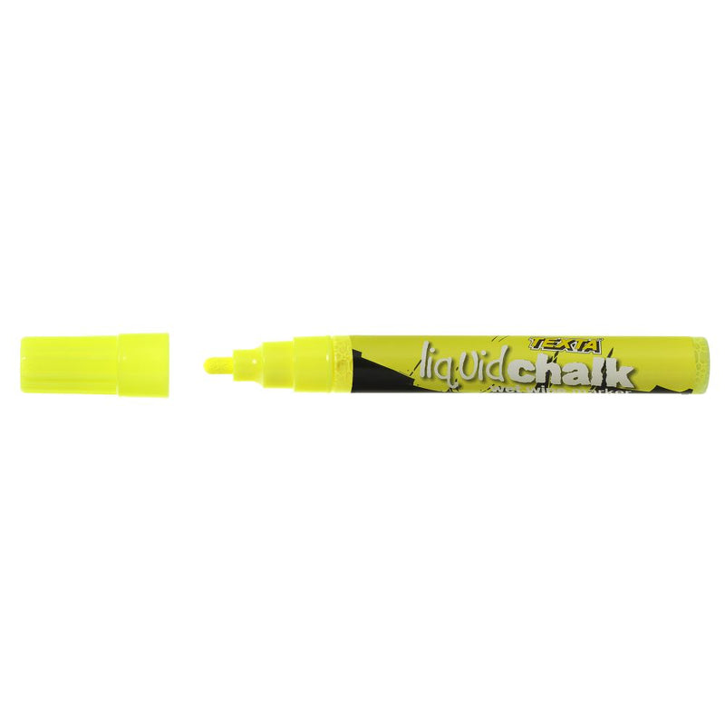 Texta Liquid Chalk Marker Bullet Wet Wipe Yellow