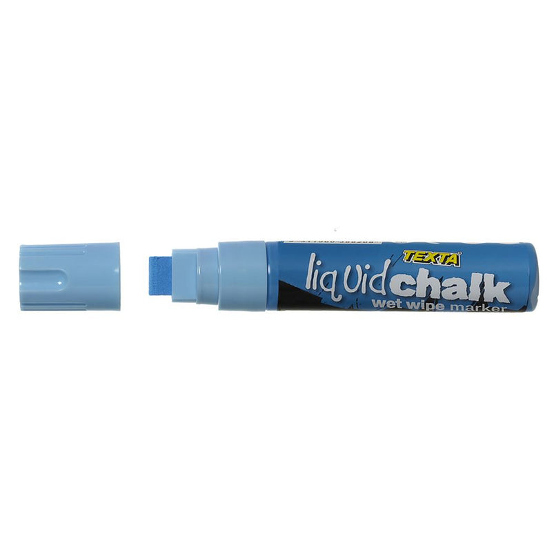 Texta Liquid Chalk Marker Wet Wipe Blue
