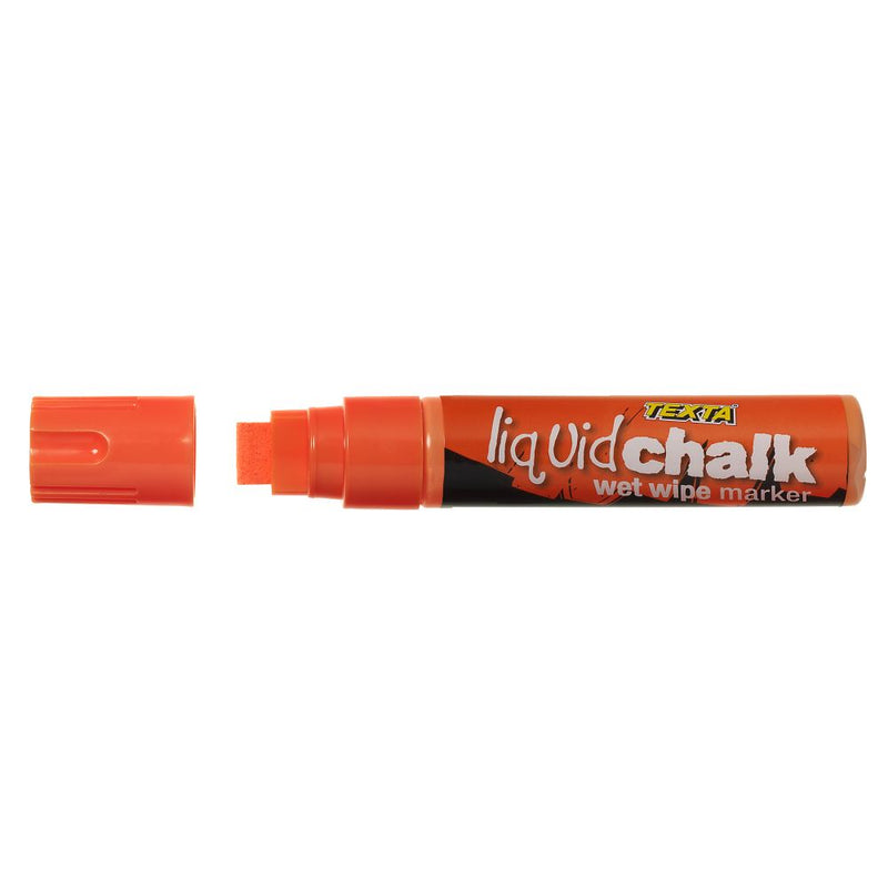 Texta Liquid Chalk Marker Wet Wipe Orange