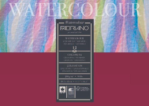 Fabriano Studio Water Colour Pads - Cold Pressed 200gsm A3