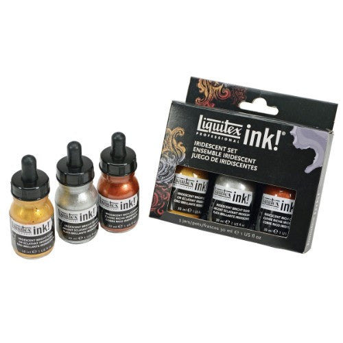 Liquitex Ink Sets - Set of 3 x 30ml Ink - Iridescent