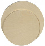 Jasart Round Wood Panel, 90cm, smooth birchwood surface on sturdy base; ideal for all artistic mediums and sustainable art projects.