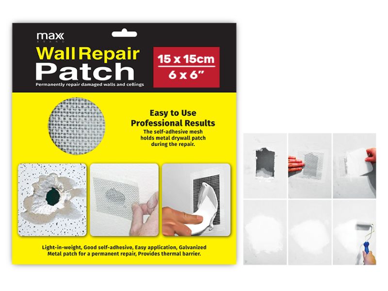 Wall Repair Patch - Max Brand 15cm (48 Packs)