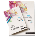 A4 crayon pad with 120 sheets of durable 100g/m² paper, ideal for vibrant artwork and easy blending. Perfect for artists of all ages.