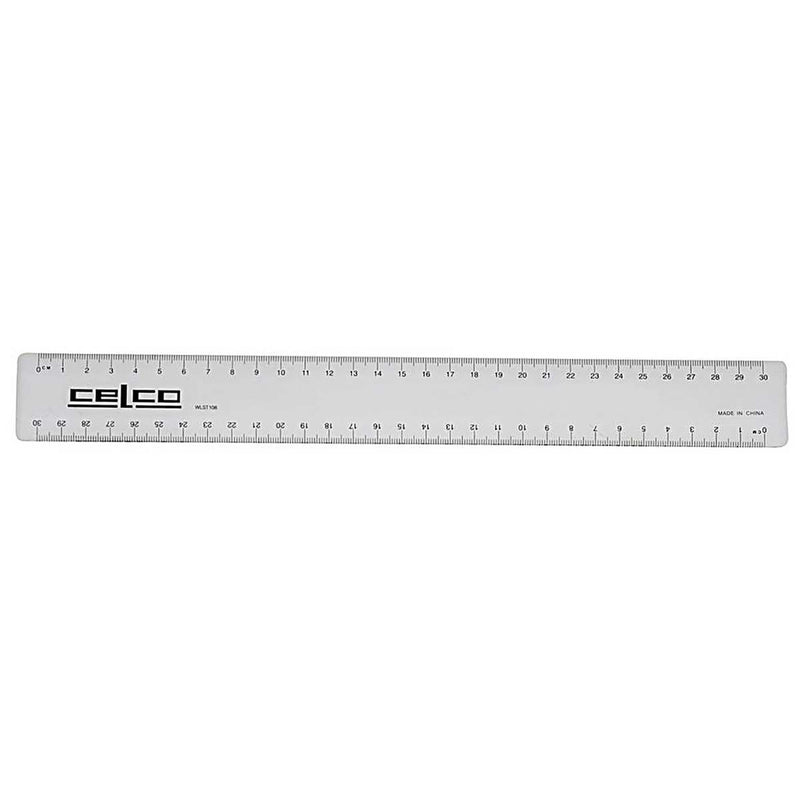 Celco Ruler 30cm Imp/Met Box 50