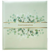 Elegant Spring Leaves Large Slip-In Photo Album for 500 4x6 photos, featuring a designer cover and acid-free pages.