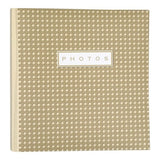 Boho Rattan Photo Album showcasing a stylish cover, stores 500 photos with slip-in pockets and durable acid-free pages.