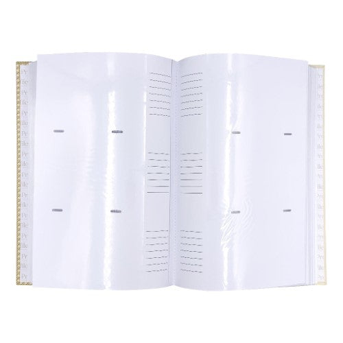 Elegant Boho Rattan Slip-In Photo Album for 500 4x6in photos, featuring a stylish design and durable, acid-free protection.