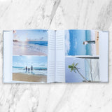 Elegant Boho Rattan photo album for 500 4x6 photos, featuring a stylish cover and slip-in pockets for easy organization.