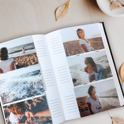 Elegant Boho Rattan Slip-In Photo Album for 500 4x6in photos, featuring a stylish cover and durable, acid-free pages.