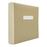 Boho Rattan Slip-In Photo Album with 500 photo capacity, stylish cover, and protective slip-in pockets for 4x6 photos.